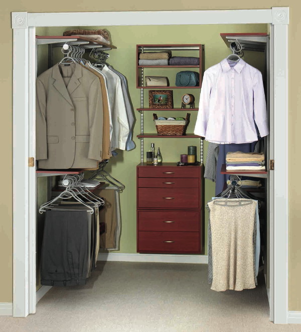Small Walk In Closet Home Storage and Shelving
